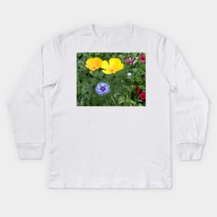 Wild flowers Kids Long Sleeve T-Shirt